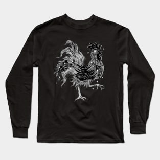 Black Rooster Long Sleeve T-Shirt
